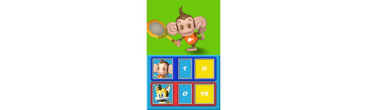 Скриншот игры Sega Superstars Tennis для 3ds