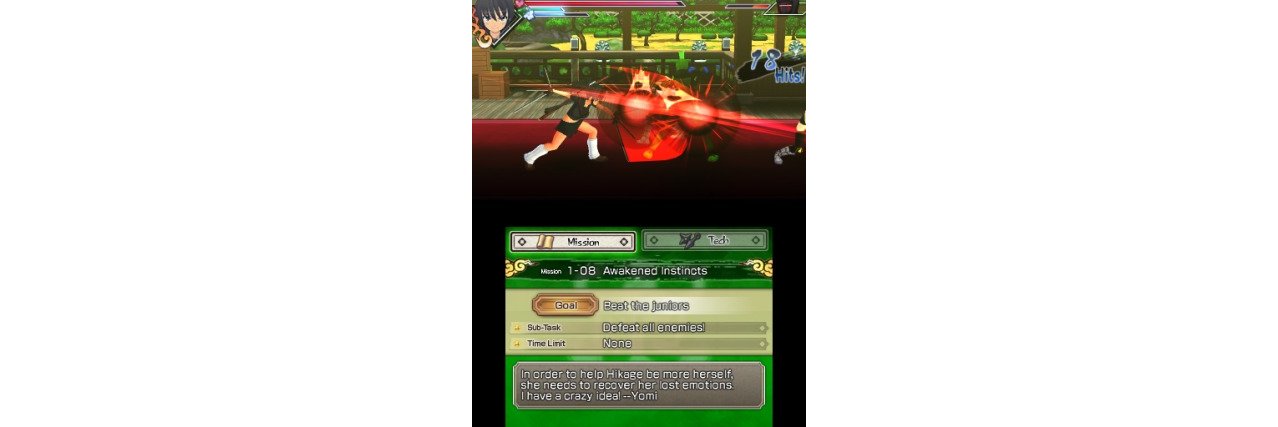 Скриншот игры Senran Kagura Burst для 3ds