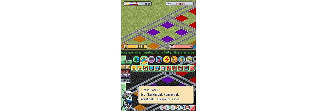Скриншот игры SimCity DS (Б/У) (без коробочки) для 3DS