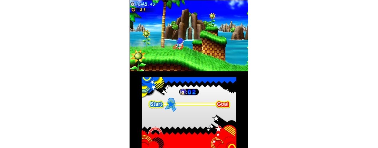 Скриншот игры Sonic Generations для 3ds
