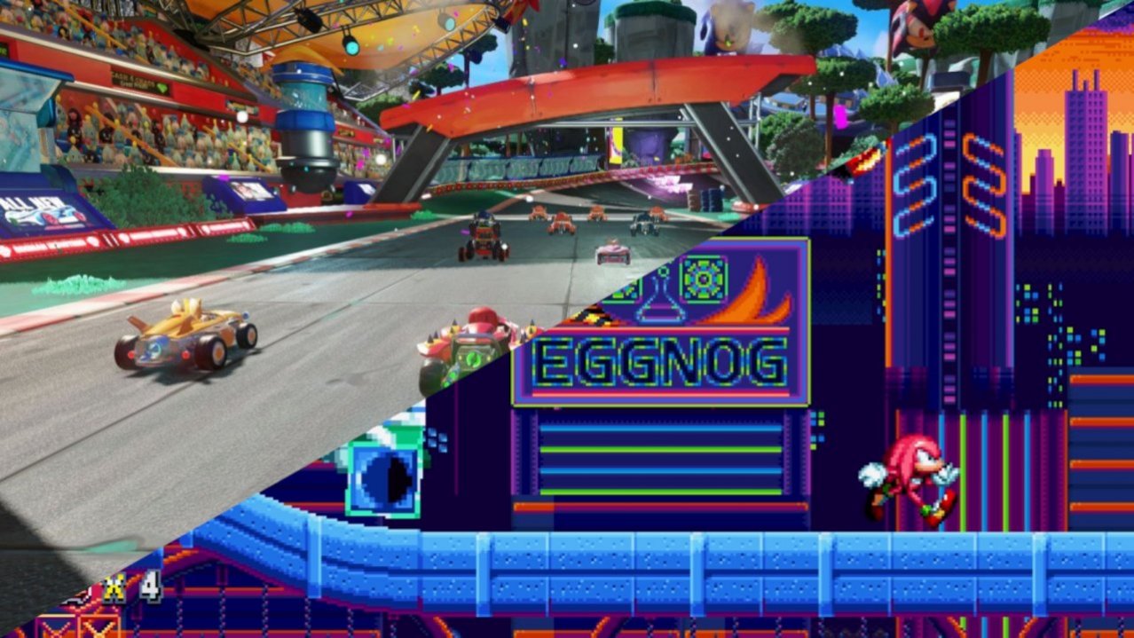 Скриншот игры Sonic Mania + Team Sonic Racing Double Pack (US) для Switch