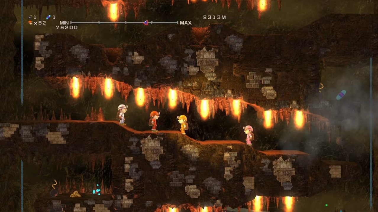 Скриншот игры Spelunker HD Deluxe Collector&#039;s Edition для Switch