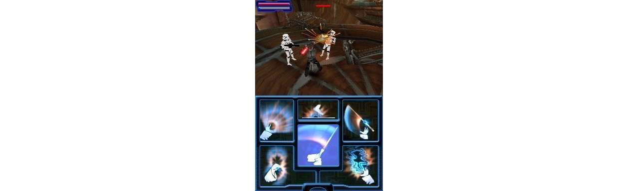 Скриншот игры Star Wars: The Force Unleashed для 3DS