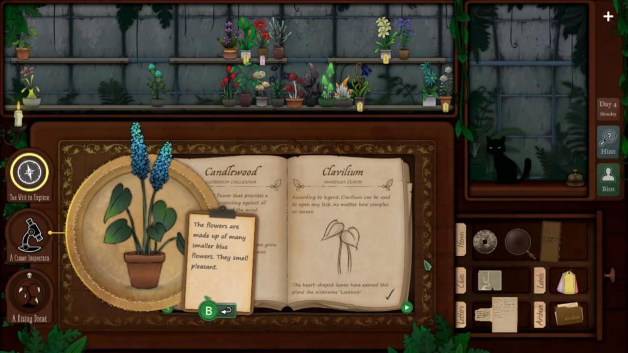 Скриншот игры Strange Horticulture & Strange Antiquities для Switch