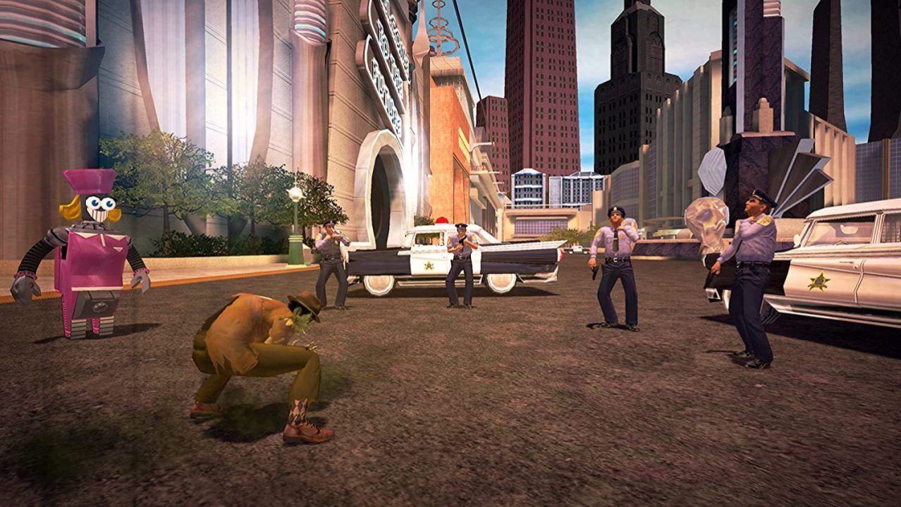 Скриншот игры Stubbs the Zombie in Rebel Without a Pulse для Xboxsx