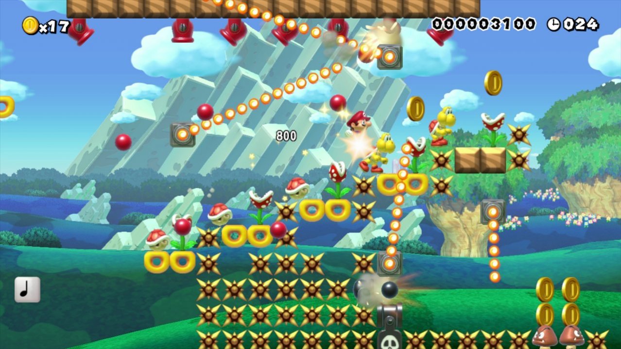Скриншот игры Super Mario Maker (Б/У) для Wii
