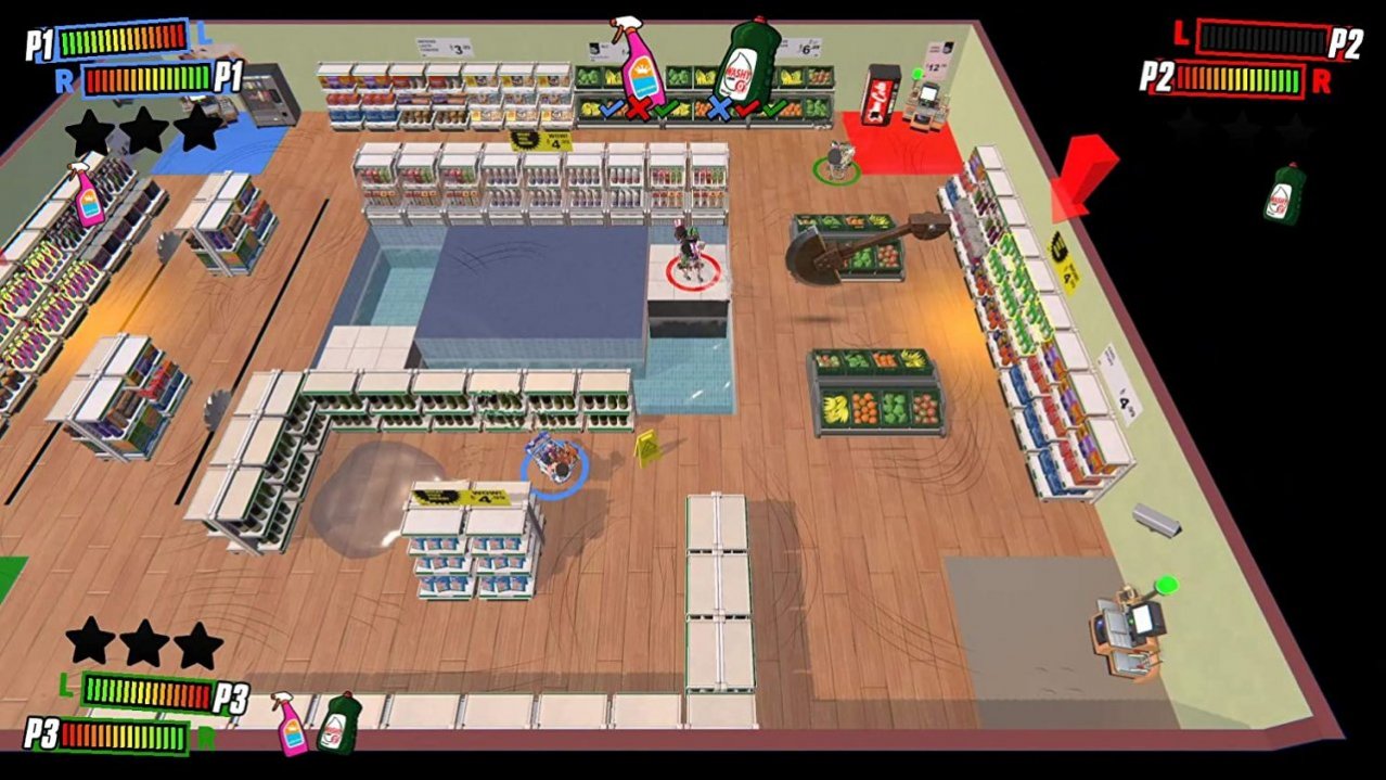 Скриншот игры Supermarket Shriek для Switch