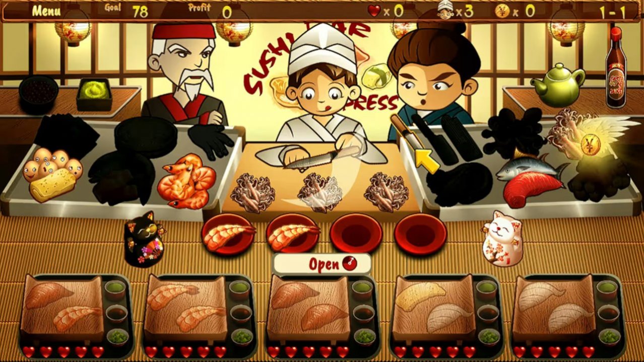 Скриншот игры Sushi Bar Express для Switch