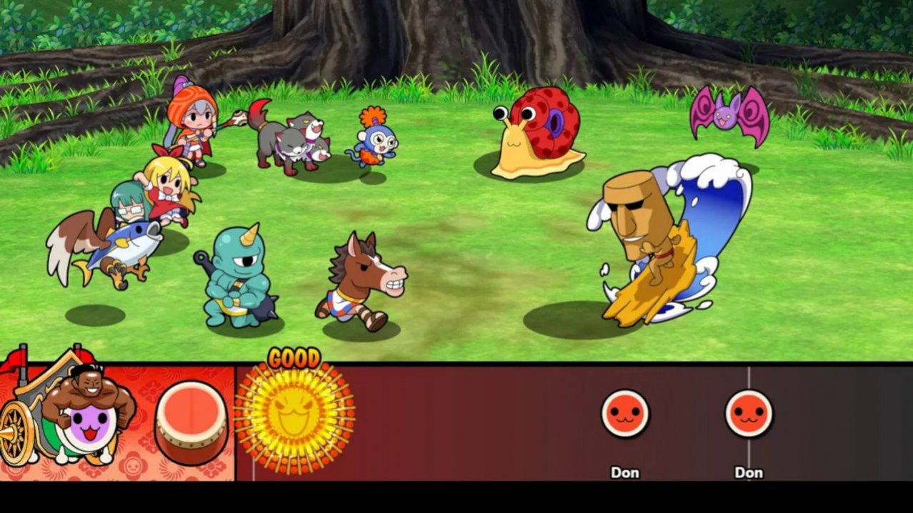 Скриншот игры Taiko no Tatsujin: Rhythmic Adventure Pack для Switch