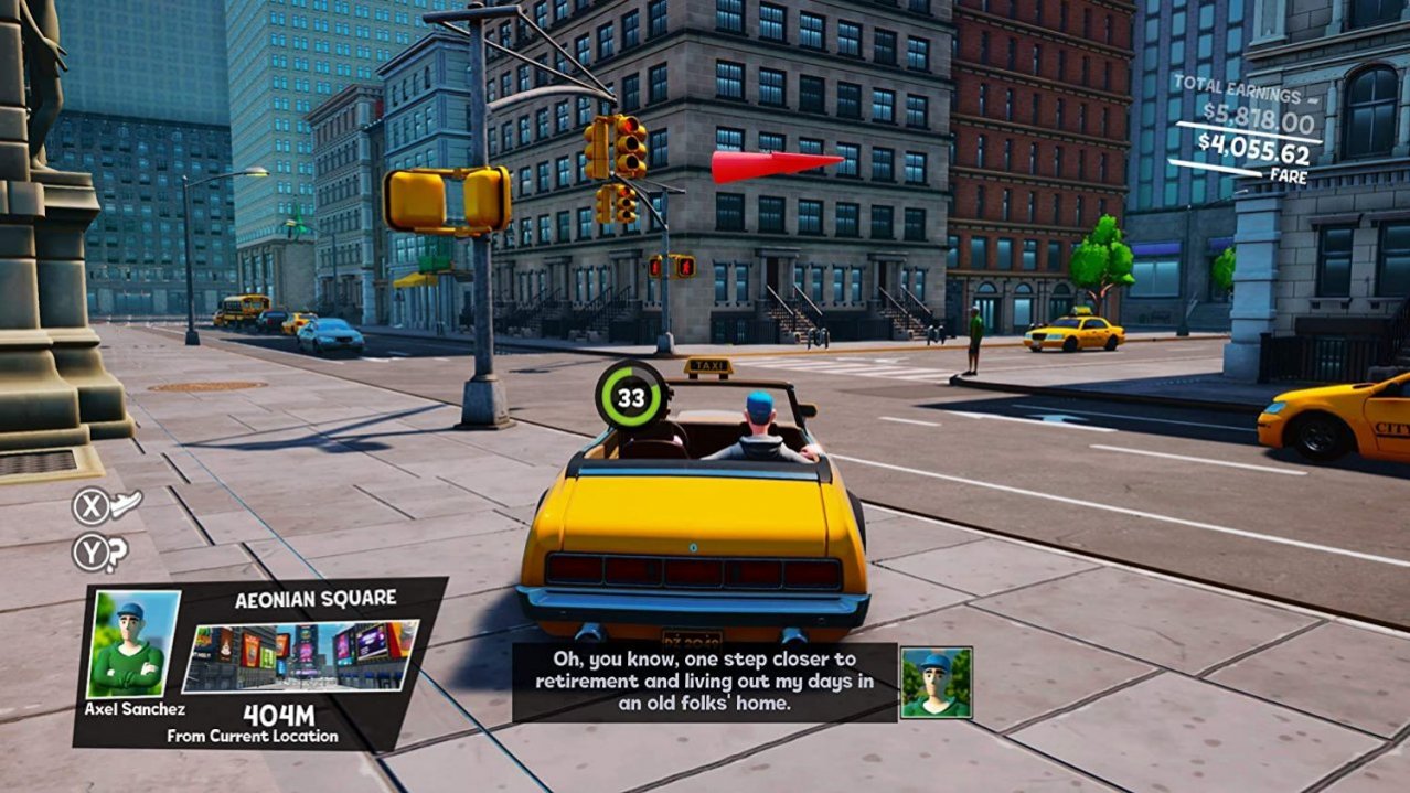 Скриншот игры Taxi Chaos для Switch