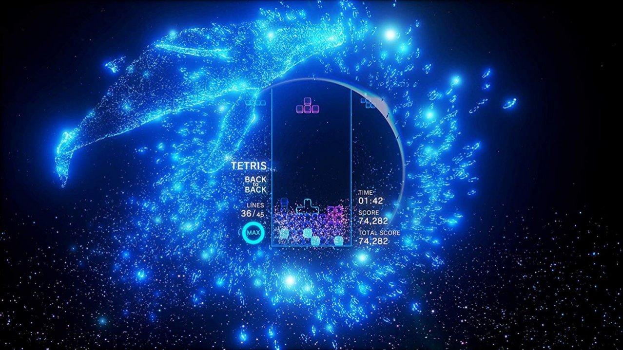 Скриншот игры Tetris Effect для Ps4