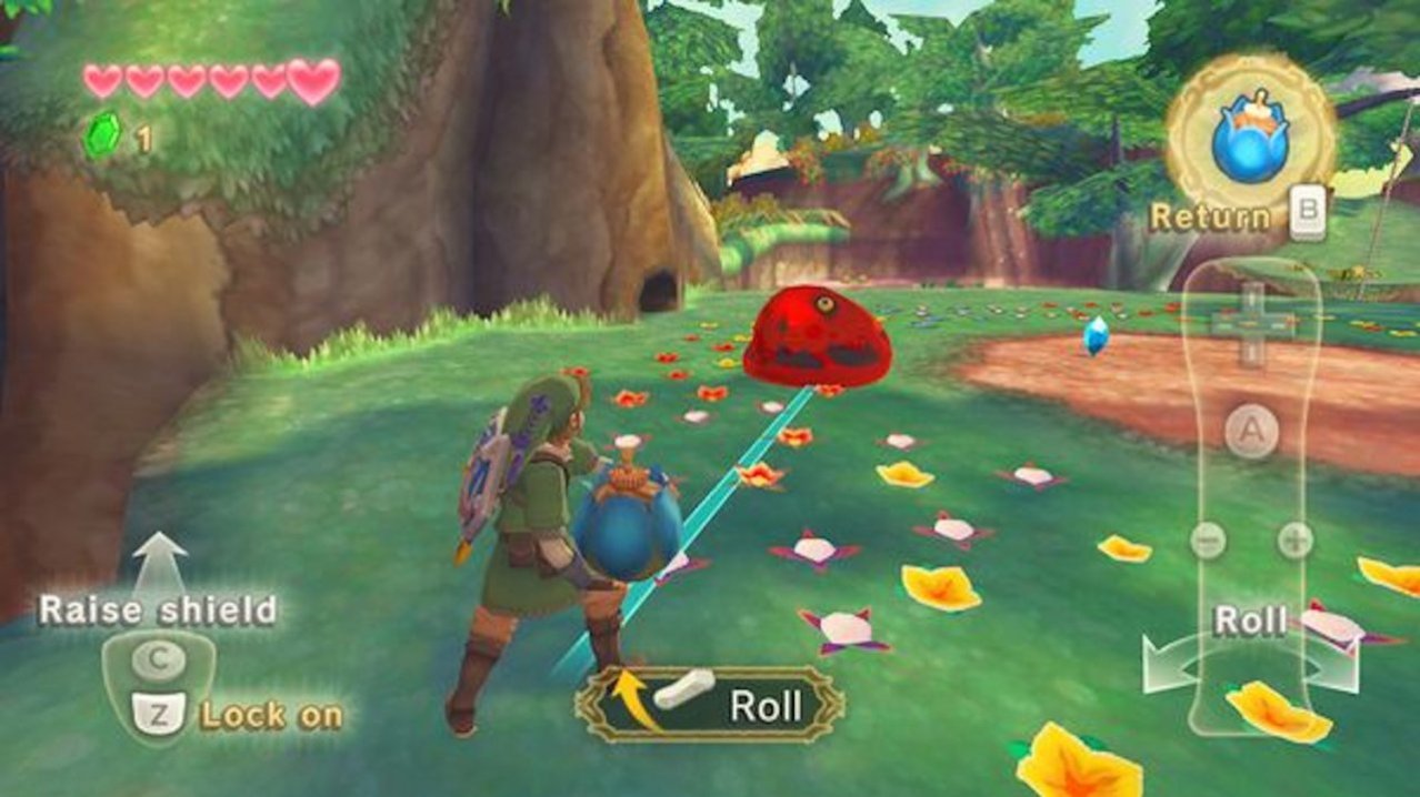 Скриншот игры The Legend of Zelda: Skyward Sword + Wii Remote Plus Gold для Wii