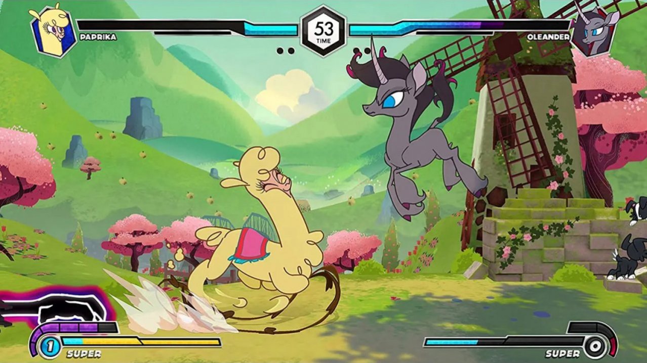 Скриншот игры Thems Fightin Herds Deluxe Edition для Switch