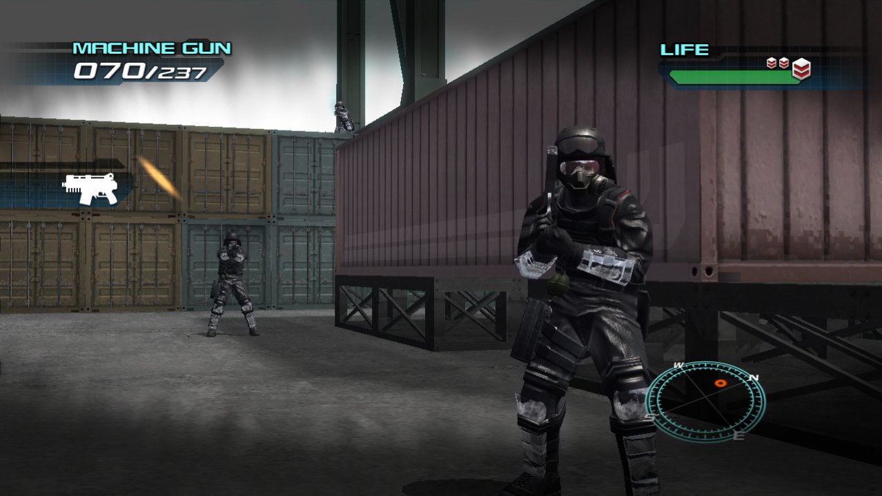 Скриншот игры Time Crisis 4 + контроллер Gun-Con 3 (US) (Б/У) для PS3
