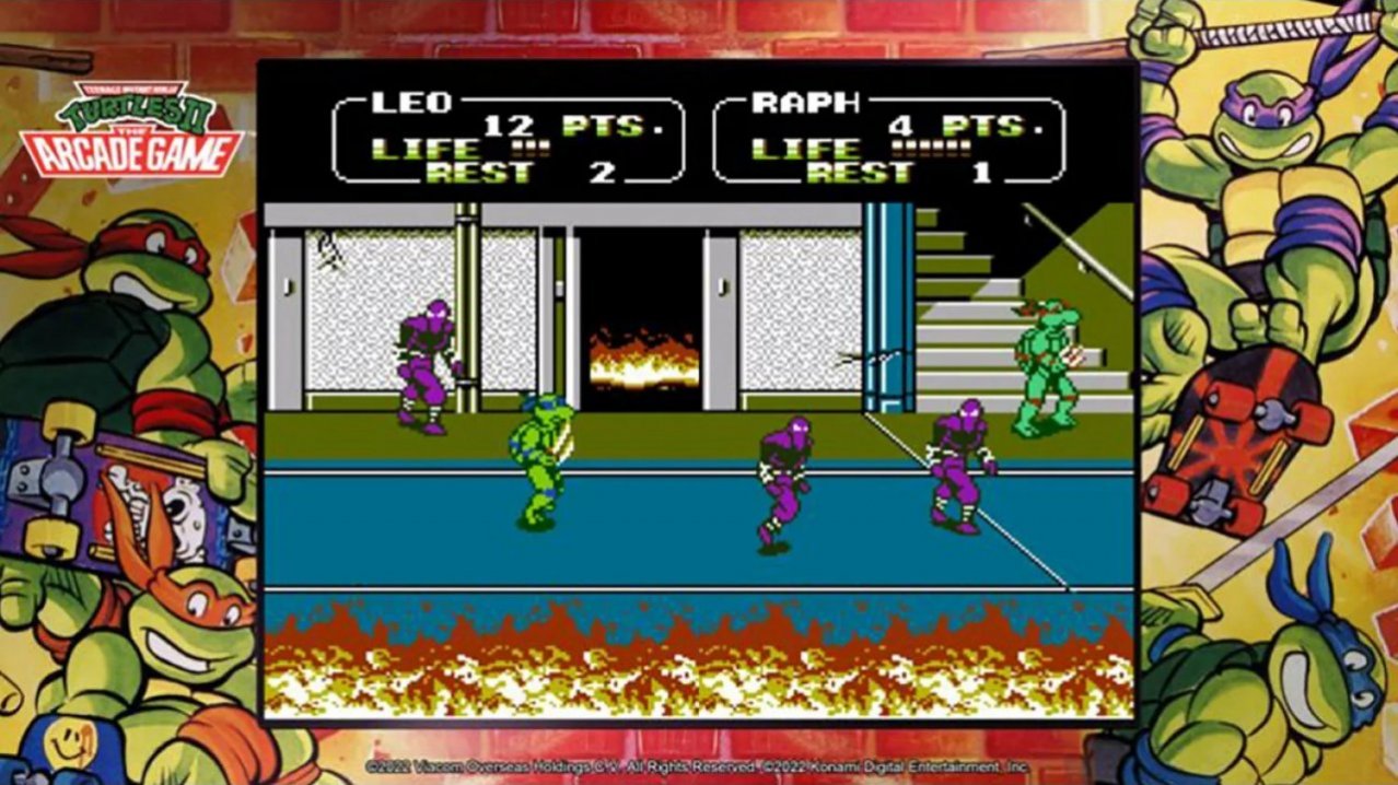 Скриншот игры Teenage Mutant Ninja Turtles: The Cowabunga Collection для Xboxsx