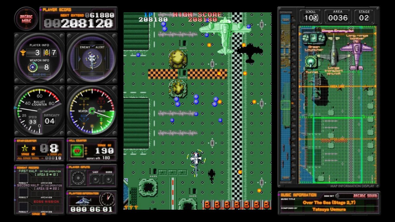 Скриншот игры Toaplan Arcade Garage: Kyukyoku Tiger-Heli (Limited Run #217) для Switch