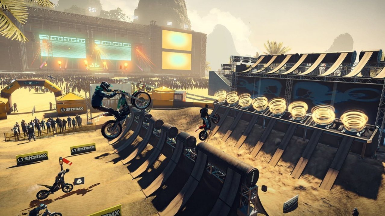 Скриншот игры Trials Rising Gold Edition для Switch