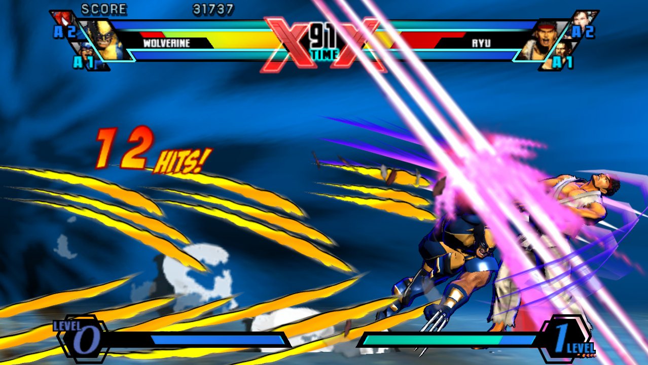 Скриншот игры Ultimate Marvel vs. Capcom 3 для Psvita