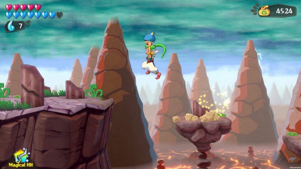 Скриншот игры Wonder Boy: Asha in Monster World для Switch