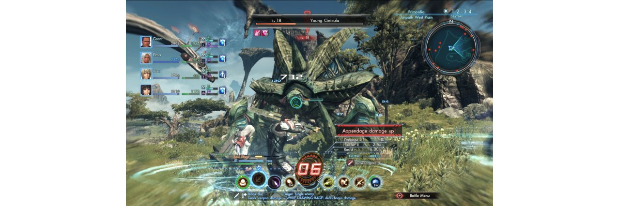 Скриншот игры Xenoblade Chronicles X для Wii