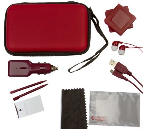 Главное изображение 3DS Набор аксессуаров 12 в 1 Deluxe Kit /красный/ для 3ds