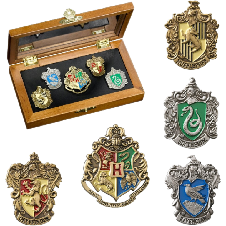 Главное изображение Набор значков Гарри Поттер: Гербы (5 шт.)