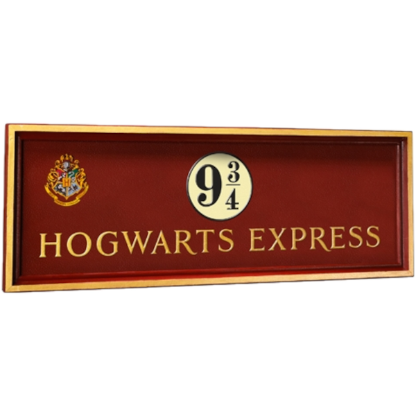 Главное изображение Деревянная копия таблички с платформы 9 3/4 (Гарри Поттер)