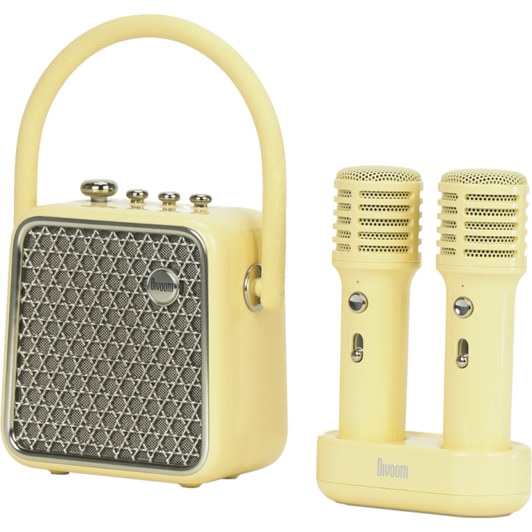 Главное изображение Портативная bluetooth караоке-колонка с двумя микрофонами Divoom Songbird-SE (лайм)