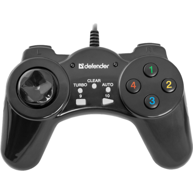 Главное изображение Проводной геймпад DEFENDER Vortex USB, 13 кнопок, чёрный для Pc