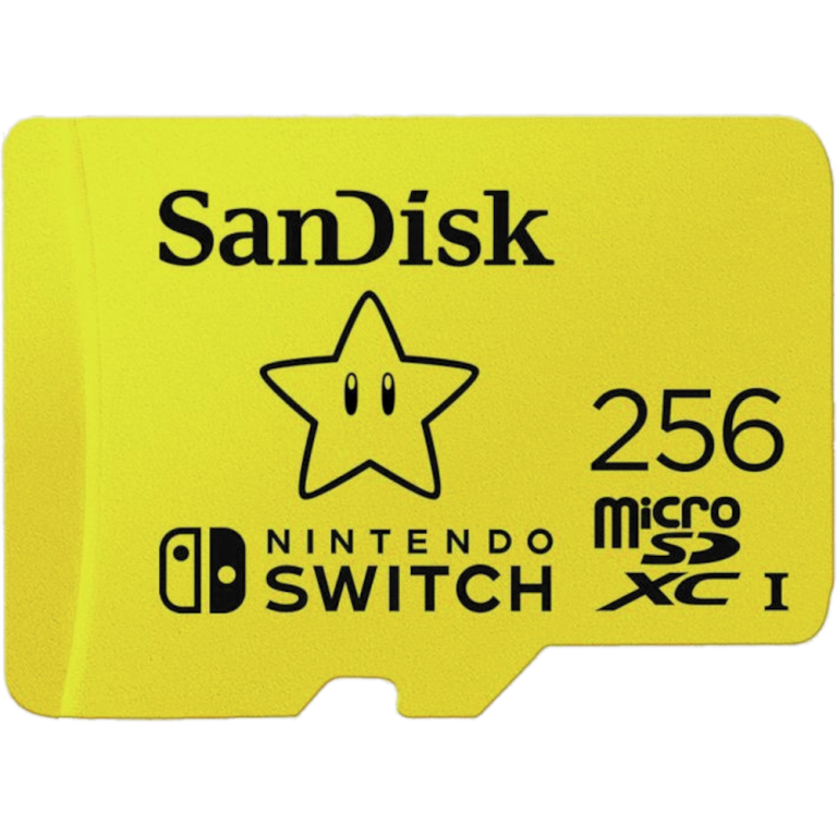 Главное изображение Карта памяти MicroSD 256GB SanDisk Class 10 Nintendo Cobranded V30 A1 UHS-I U3 (100/90 Mb/s) для Switch