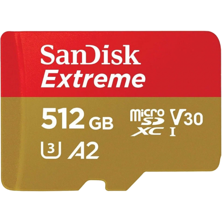 Главное изображение Карта памяти MicroSD 512GB SanDisk Class 10 Extreme (R/W 190/130 MB/s) + SD адаптер для Switch