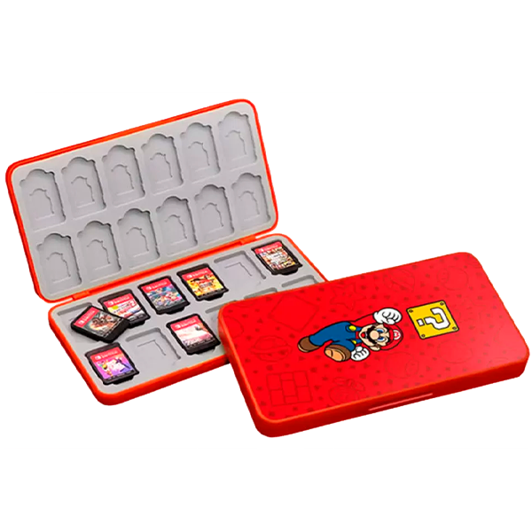 Главное изображение Кейс Nintendo Switch для хранения 24 картриджей Super Mario (Mario vs Question Block) для Switch