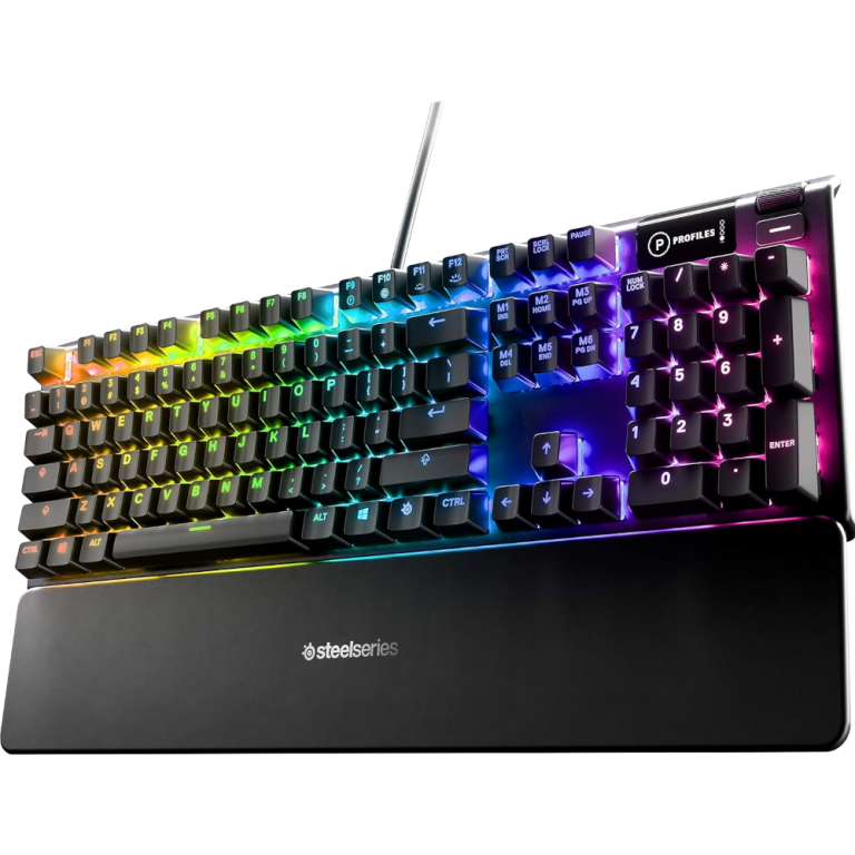 Главное изображение Гибридная механическая игровая клавиатура с OLED-дисплеем SteelSeries Apex 5 (RUS) для Pc