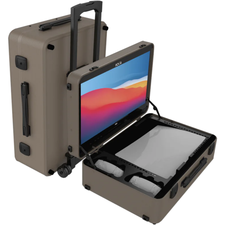 Главное изображение Портативный игровой кейс с монитором для Playstation 5,  POGA Lux - desert taupe для Ps5