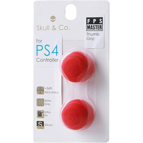 Главное изображение Накладки на стики PS4 FPS Master Skull & Co. Red (9.5 мм) для 