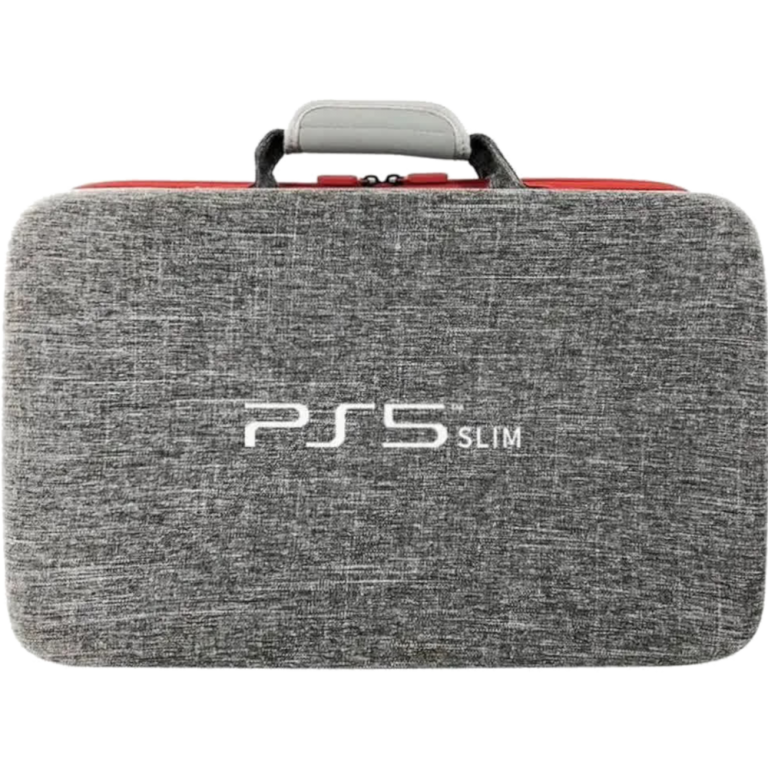 Главное изображение Сумка для консоли и геймпадов PS5 Slim, gray-red для Ps5