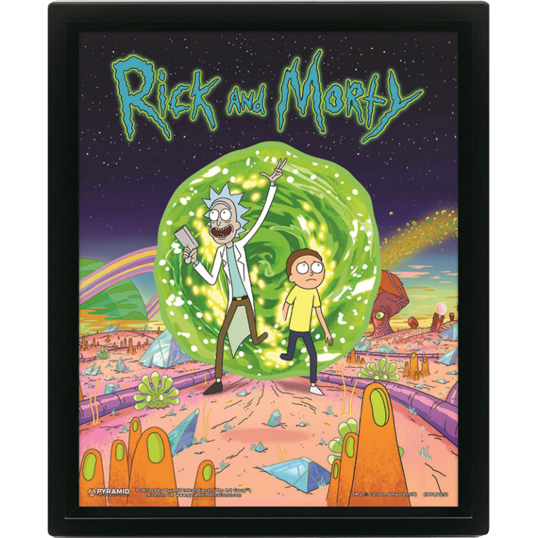 Главное изображение Постер лентикулярный Rick & Morty (Portal)