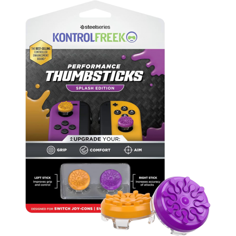 Главное изображение Накладки на стики - Splash Edition (orange/purple) для Switch