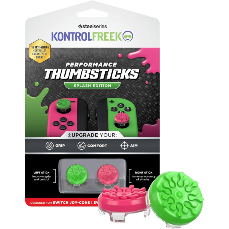 Главное изображение Накладки на стики - Splash Edition (green/pink) для Switch