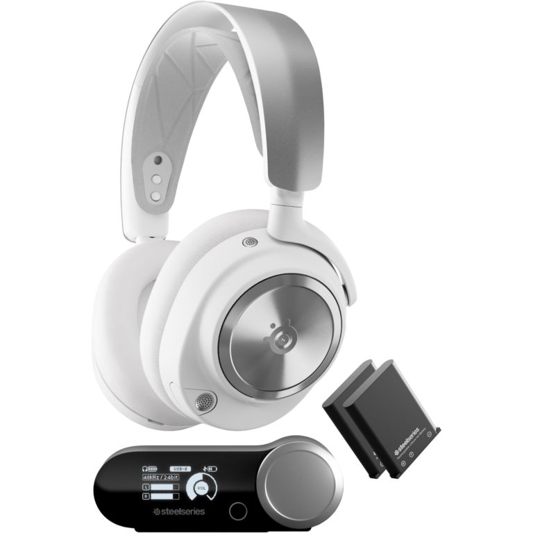 Главное изображение Беспроводная игровая гарнитура SteelSeries Arctis Nova Pro Wireless White для Switch