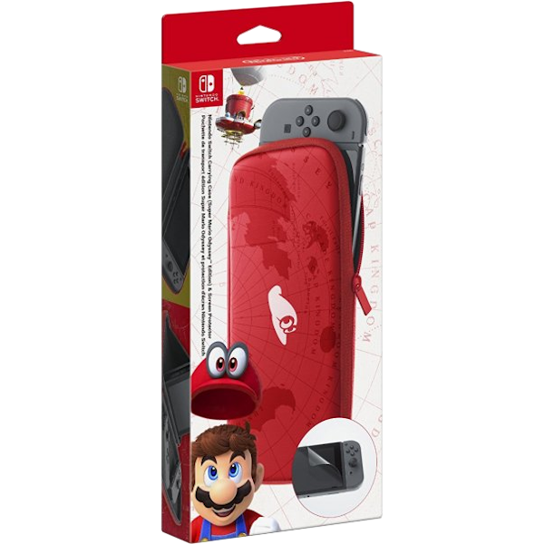 Главное изображение Чехол в стиле Super Mario Odyssey и защитная плёнка для Nintendo Switch для Switch