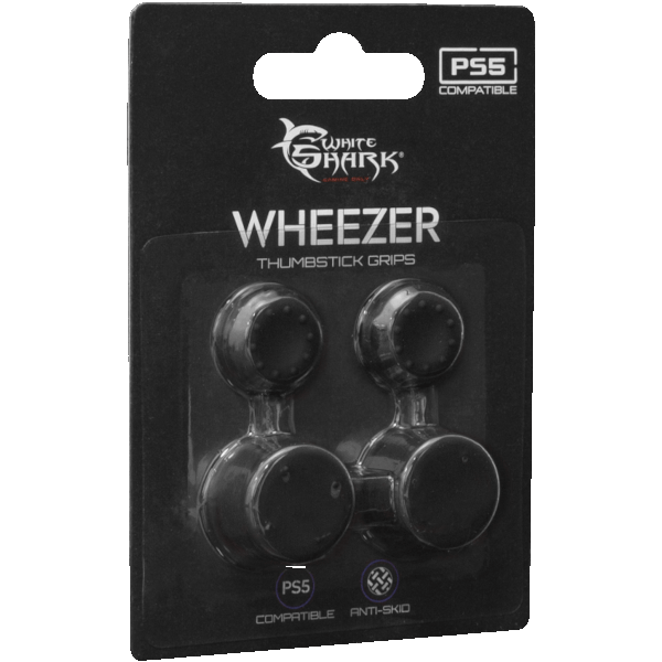 Главное изображение Накладки на стики White Shark: Wheezer Thumbstick Grips (black) для Ps5