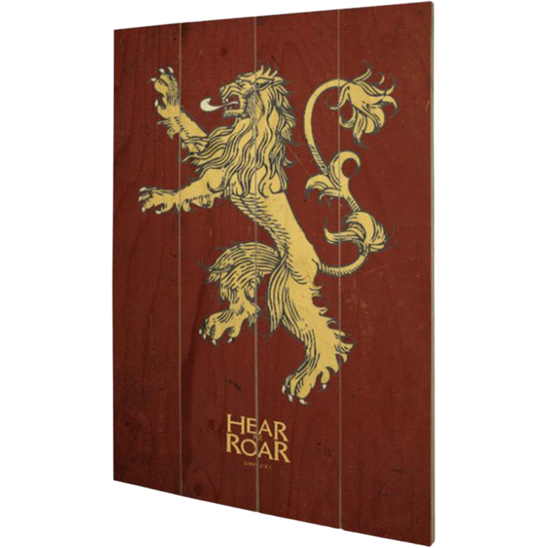 Главное изображение Деревянный принт Wood Print Game of Thrones - Lannister