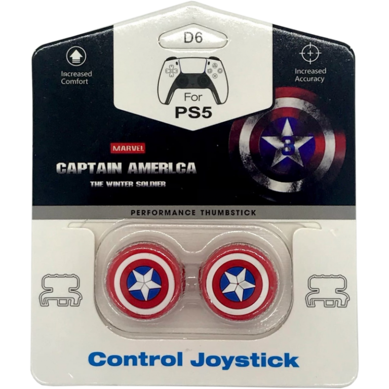 Главное изображение Накладки на стики CQC - Marvel: Captain America [PS] для Ps5