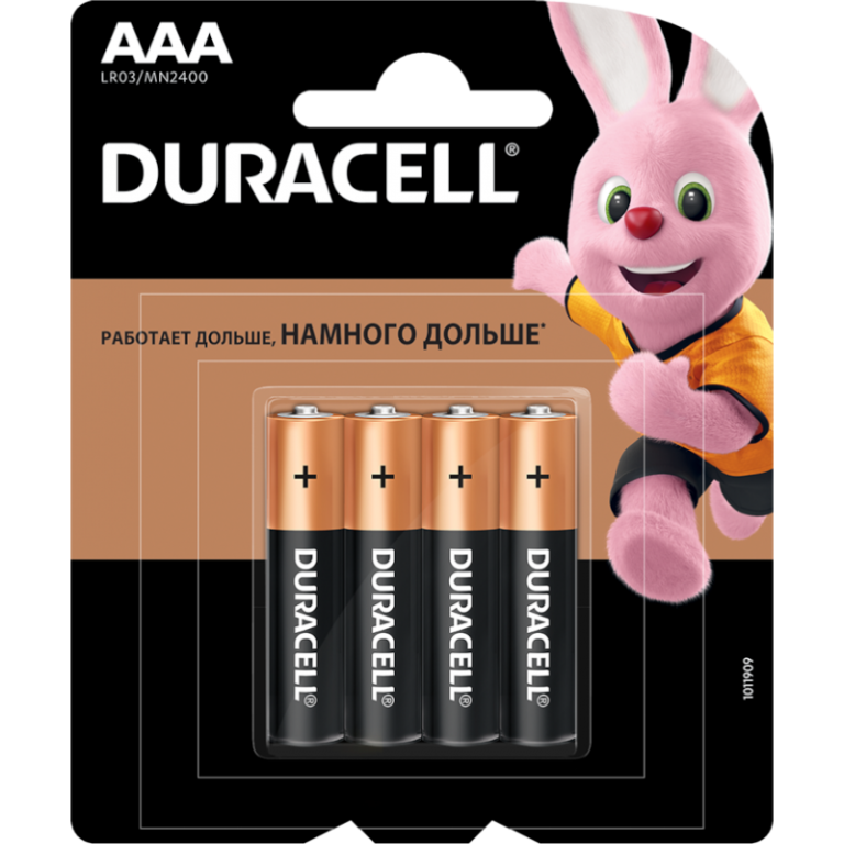 Главное изображение Элемент питания Duracell Basic AAA - LR03/MN2400 (4 шт.)                                   для Xboxsx