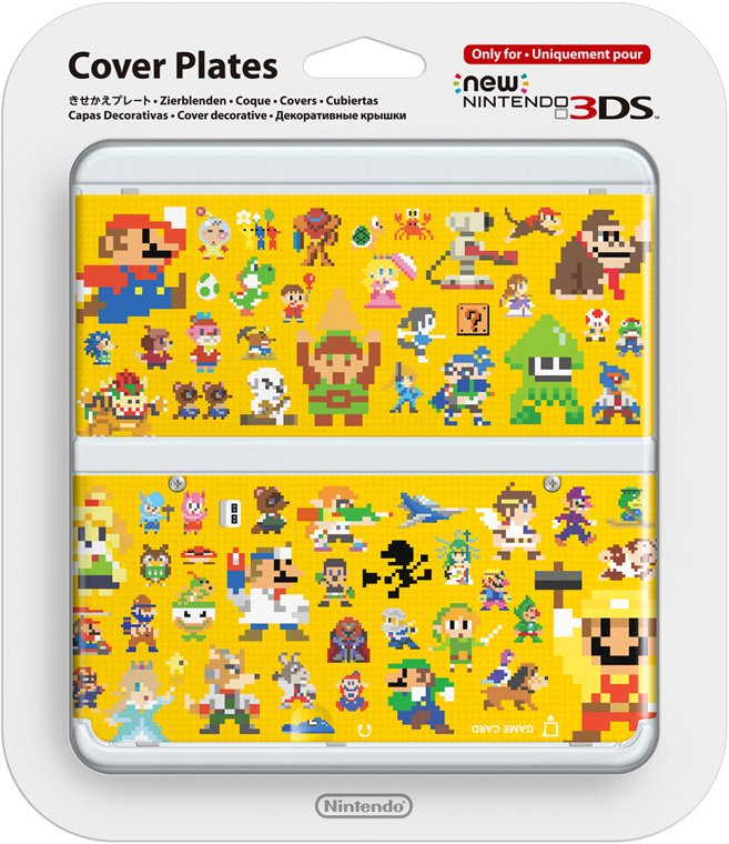 Главное изображение Faceplate (лицевая панель) New Nintendo 3DS (Super Mario Maker Pixel amiibo) для 3ds