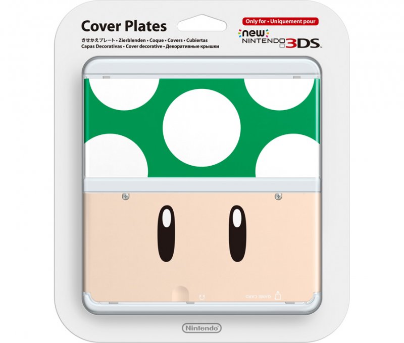 Главное изображение Faceplate (лицевая панель) New Nintendo 3DS (Зелёный гриб) для 3ds