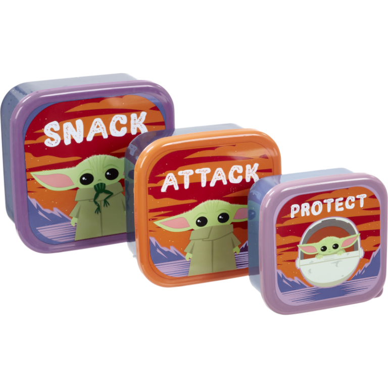 Главное изображение Набор контейнеров для хранения продуктов Funko: Mandalorian: The Child (Snack, Attack, Protect)
