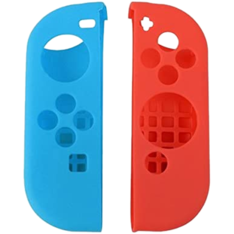 Главное изображение Силиконовые чехлы для Joy-Con, красный/синий (OEM) для Switch