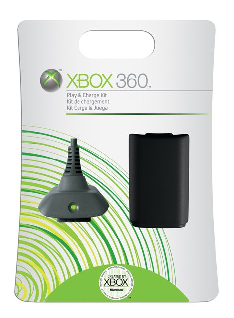 Главное изображение Microsoft Xbox360 Play and charge kit (NUF-00002) /черный/ для Xbox360